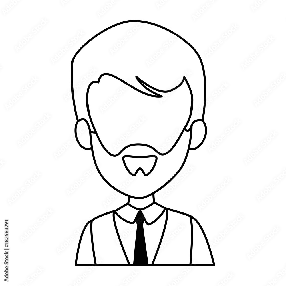 elegant businessman avatar character vector illustration design elegant businessman avatar character vector illustration design