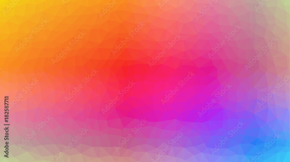 Fototapeta premium Low Poly abstract background with colorful triangular polygons