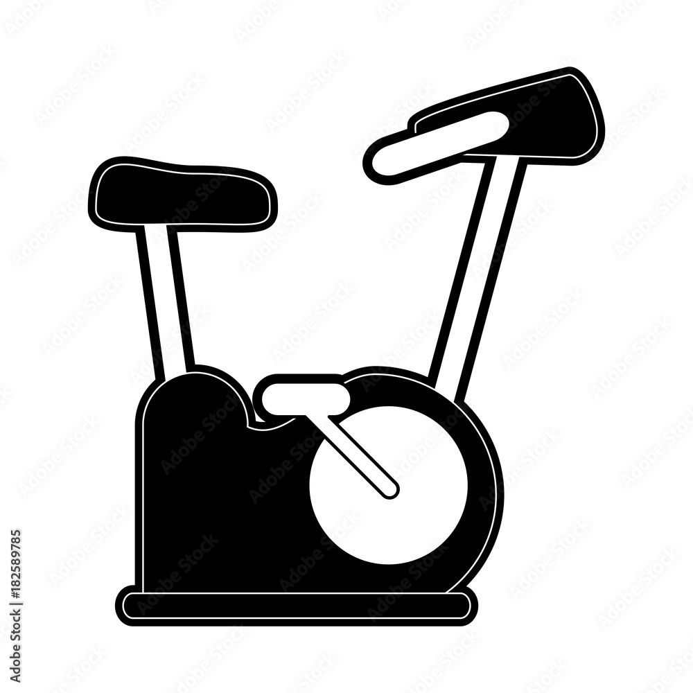 Spinning gym machine icon vector illustration graphic design
