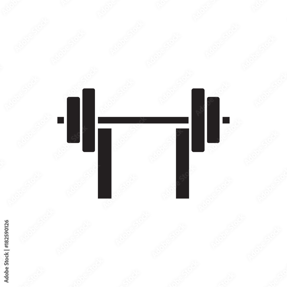 barbell icon illustration