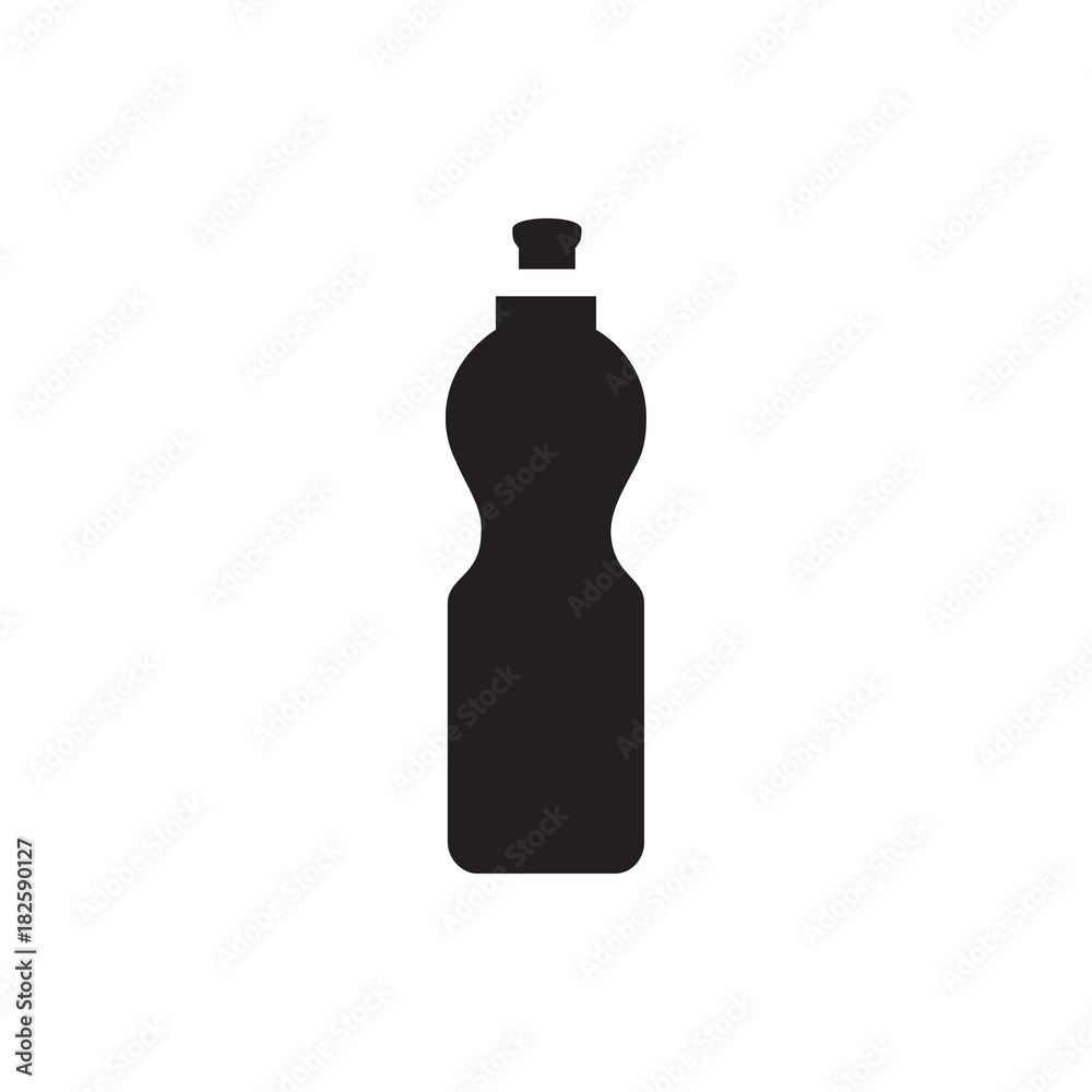 fitness bottle icon illustration