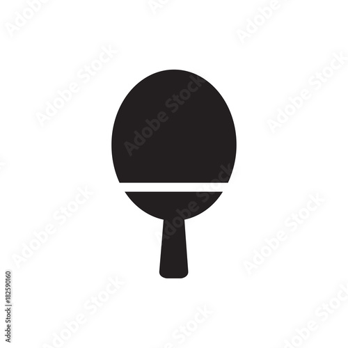 ping pong racket icon illustration
