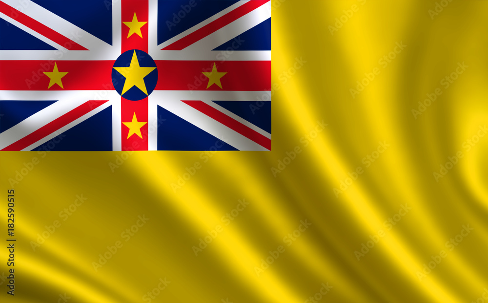 Niue flag. A series of Niue flag. A series of