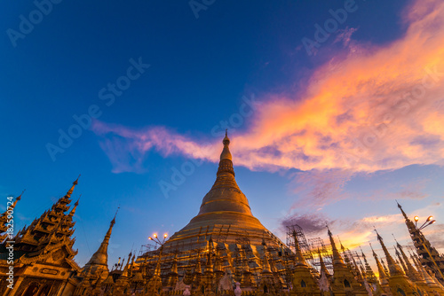 Shwedagon pagoda Yangon Myanmar