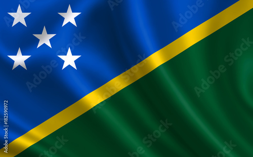 Solomon Islands flag. A series of 