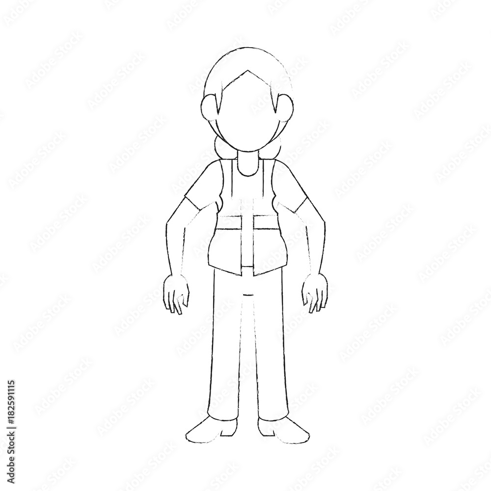 Construction worker avatar cartoon icon vector illustration graphic design