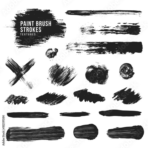 vector paint brush strokes texture.