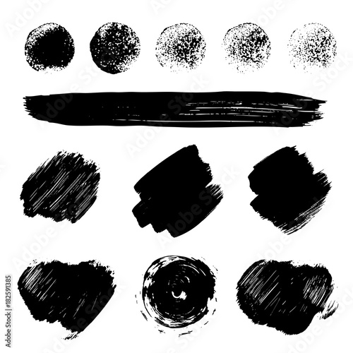 vector paint brush strokes texture.