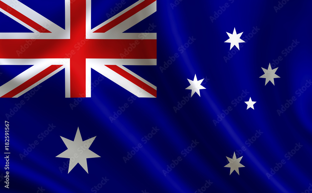 Fototapeta premium Australia flag. A series of 