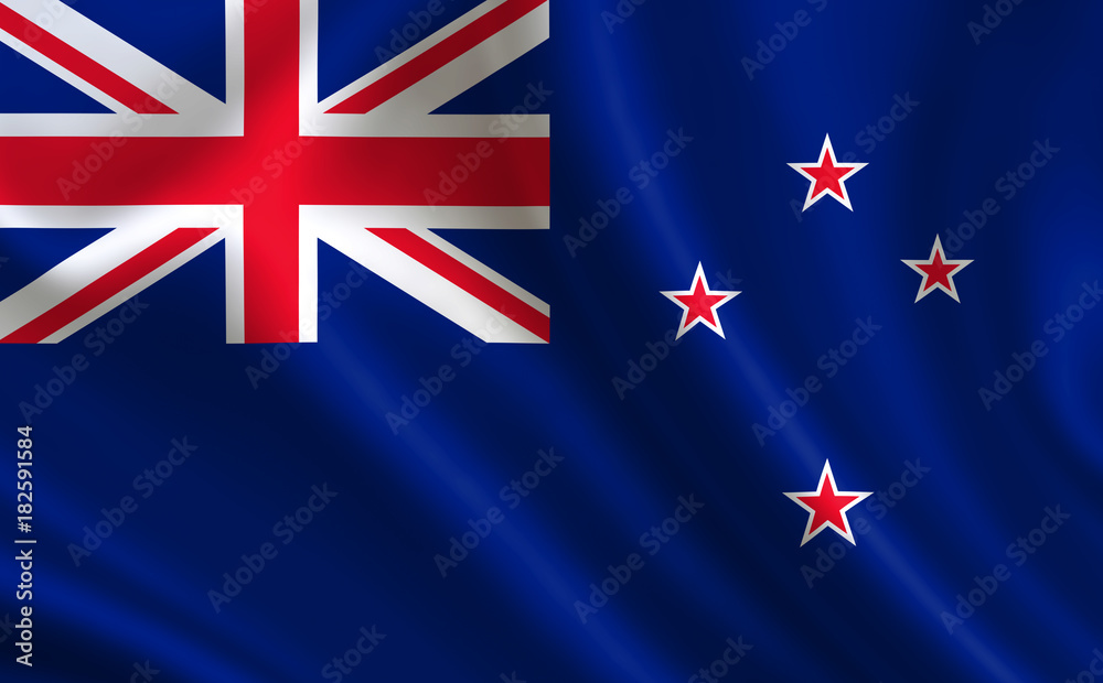 Obraz premium New Zealand flag. A series of 