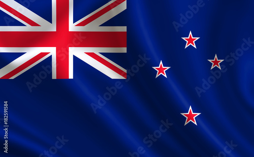 
New Zealand flag. A series of "Flags of the world."  ( The country - New Zealand flag )