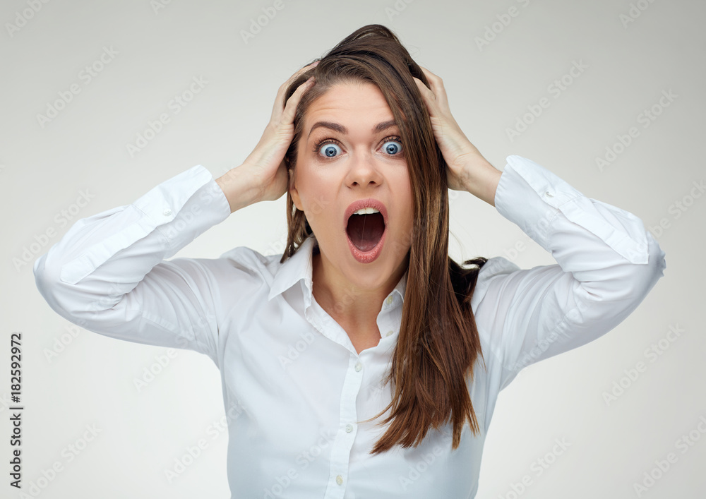 Stress and depression part of life modern business woman.