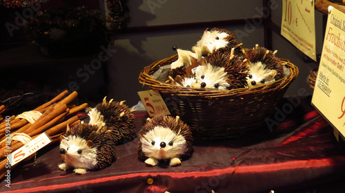 Decorative Christmas Hedgehogs