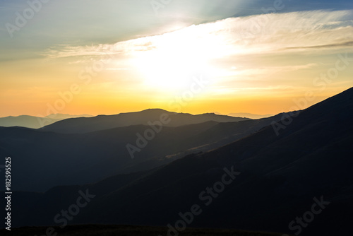 Aazing clouds at the sunset photo