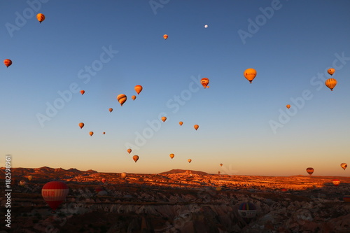 Morning scene with sweet balloons.. from kızılvadi /Nevşehir/Turkey