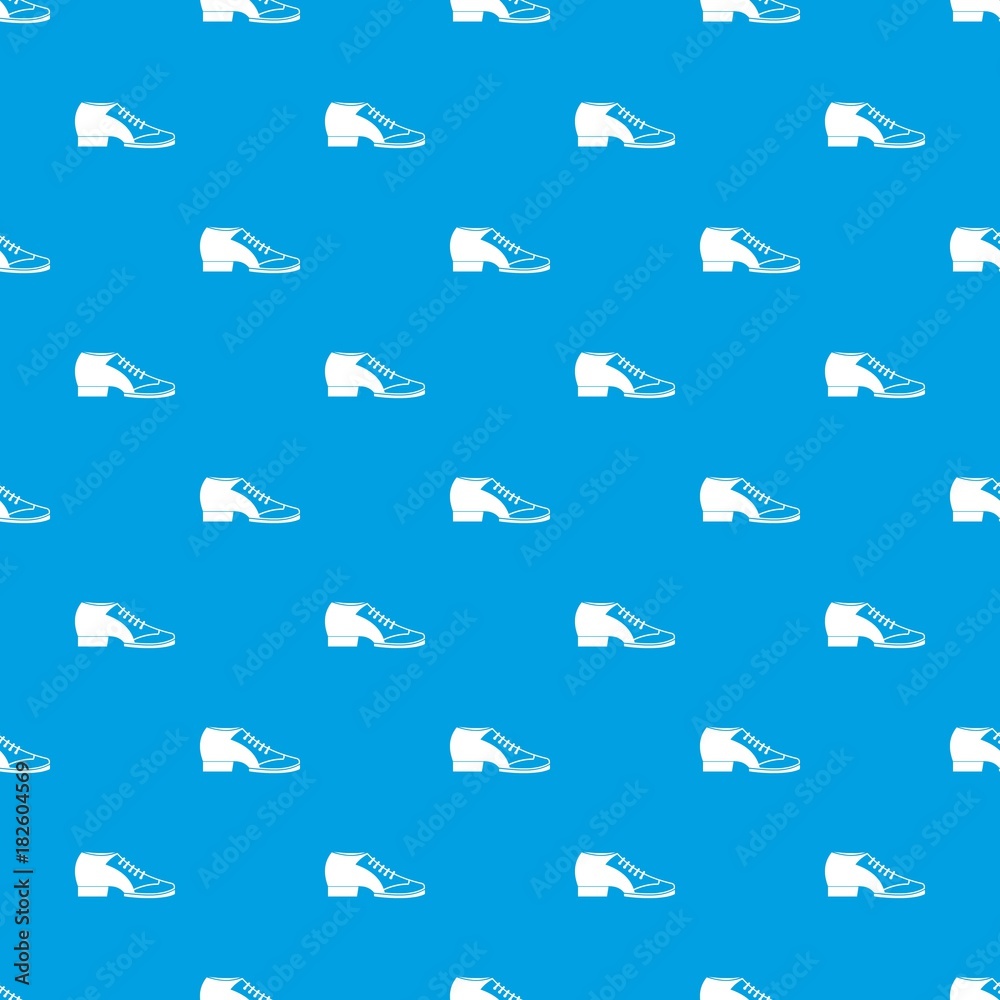 Tango shoe pattern seamless blue Tango shoe pattern seamless blue
