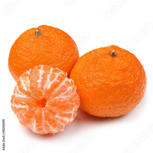 ripe juicy peeled mandarin orange