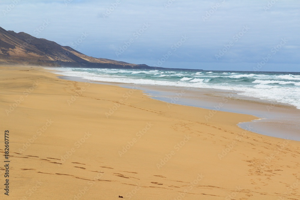 Cofete beach in Fuerteventura, Canary Islands Cofete beach in Fuerteventura, Canary Islands