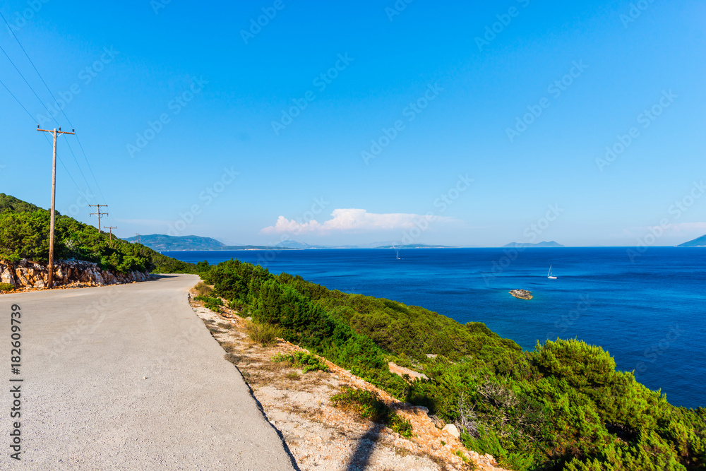 Sea landscape in Lefkada island