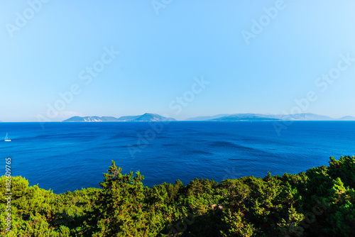 Sea landscape in Lefkada island