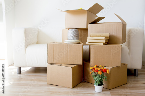 Cardboard boxes - moving to a new house