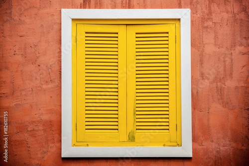 Antique wooden window frame © bohbeh
