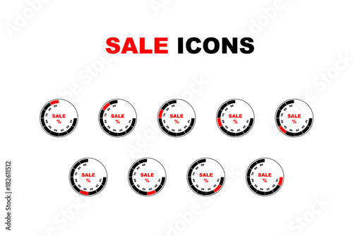 Sale icons set