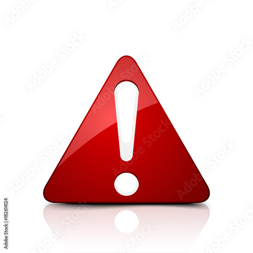 Exclamation Danger sign illustration