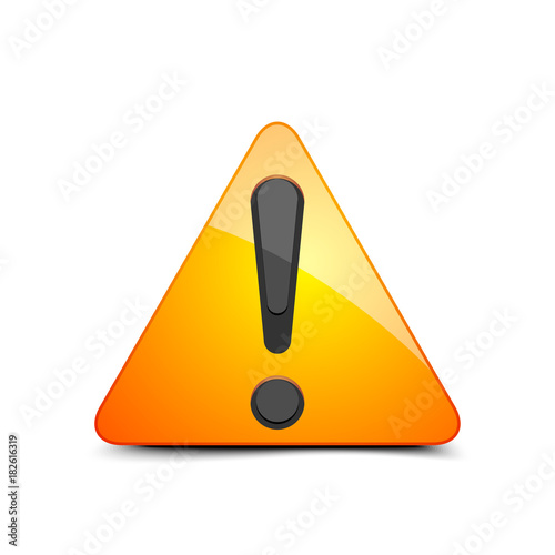 Exclamation Danger sign illustration