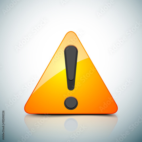 Exclamation Danger sign illustration