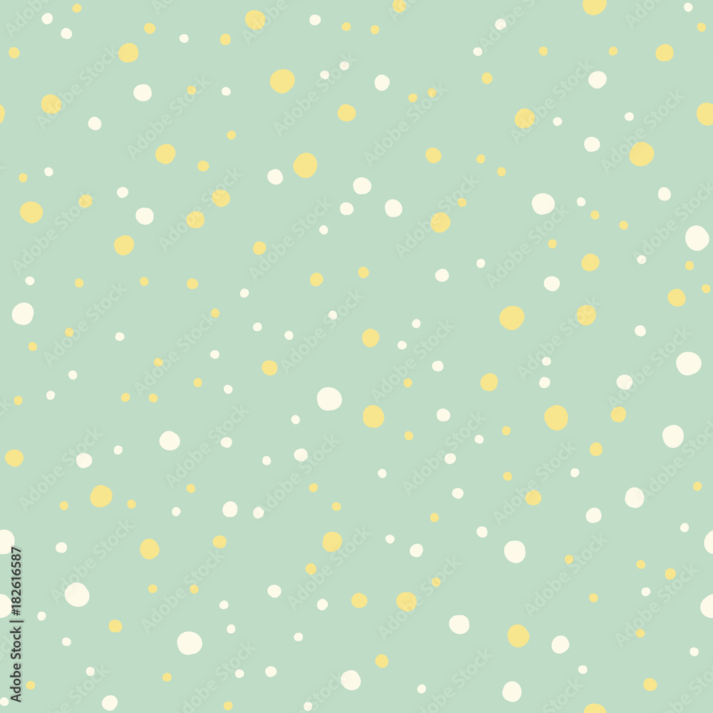 Baby Fun Hand Drawn Dots Asymmetrical Seamless Pattern, Dotted Swiss Baby Fun Hand Drawn Dots Asymmetrical Seamless Pattern, Dotted Swiss