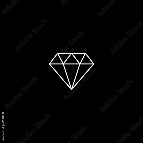 Vector flat icon diamond