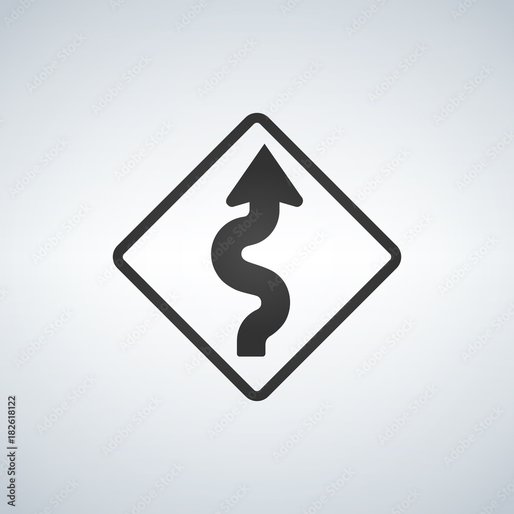 Winding Curve Road Sign Winding Curve Road Sign