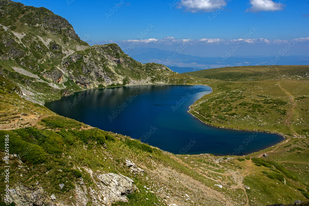 Amazing Landscape of The Kidney lake, The Seven Rila Lakes, Bulgaria Amazing Landscape of The Kidney lake, The Seven Rila Lakes, Bulgaria