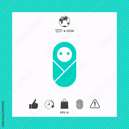 Infant, neonate, newborn icon