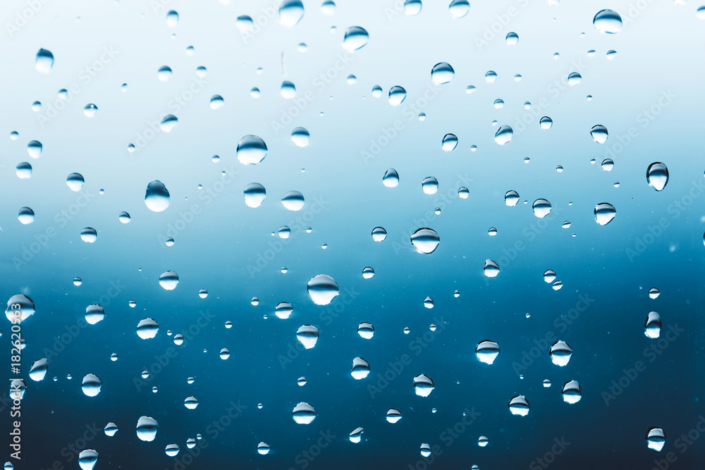 Rain drops on the window Rain drops on the window