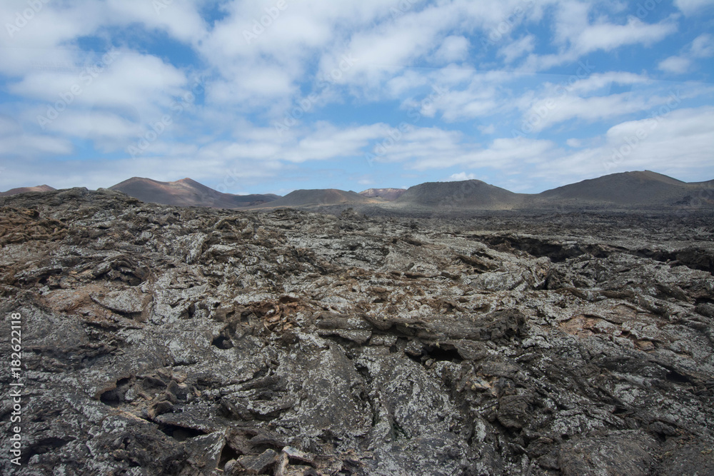 Dried volcanic eruptions@Lanzarote