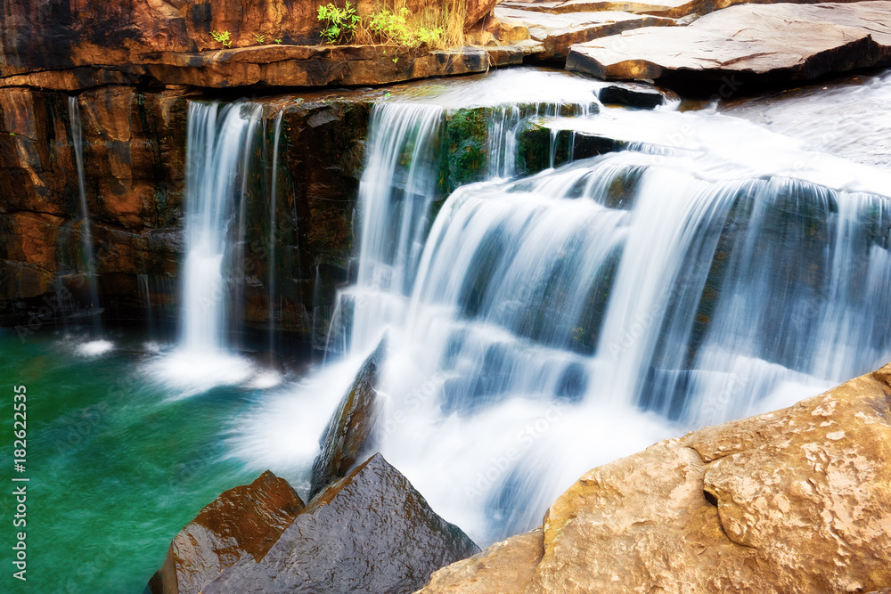 Fototapeta premium Tadtone waterfall in National park ,Chaiyaphum province Thailand