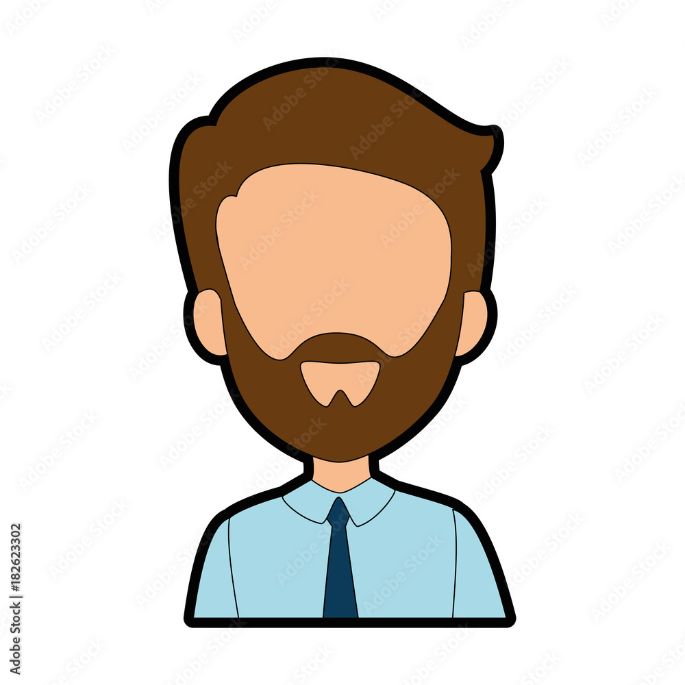 elegant businessman avatar character vector illustration design