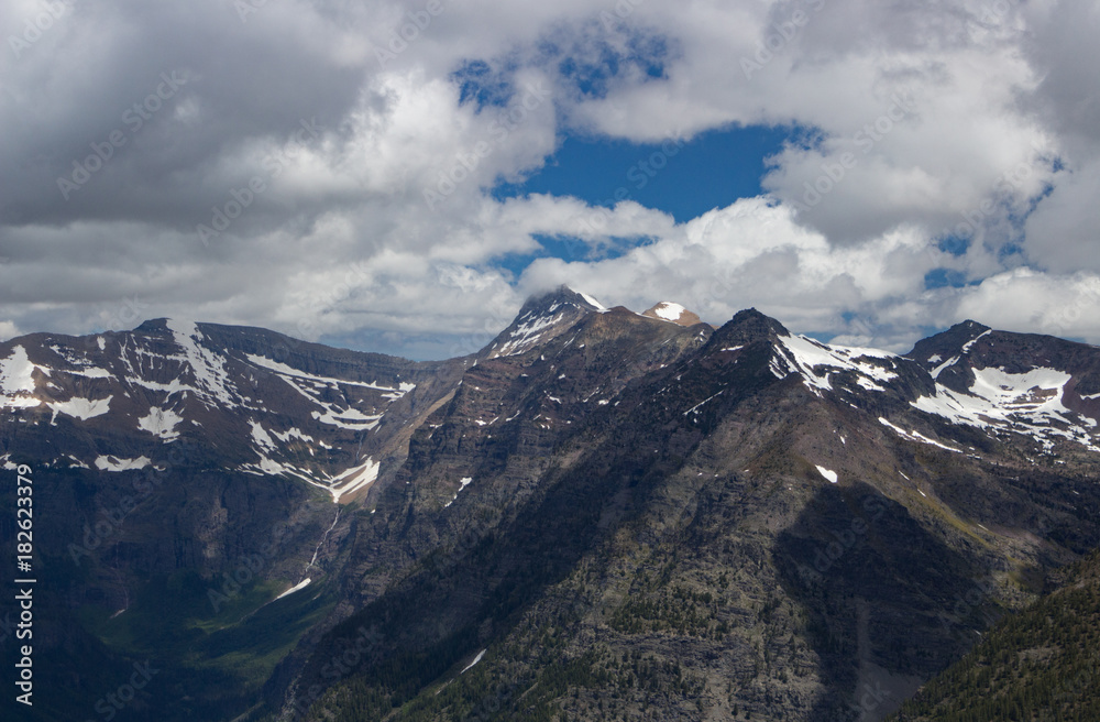 Aerial View of Glacier National Park