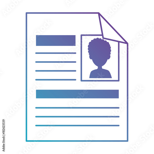 curriculum vitae isolated icon vector illustration design