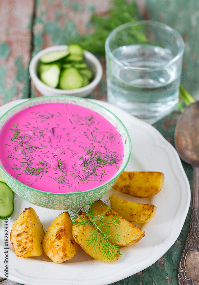 Cold beetroot soup Cold beetroot soup