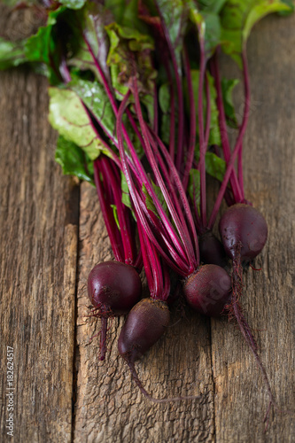 beetroot on wooden surface