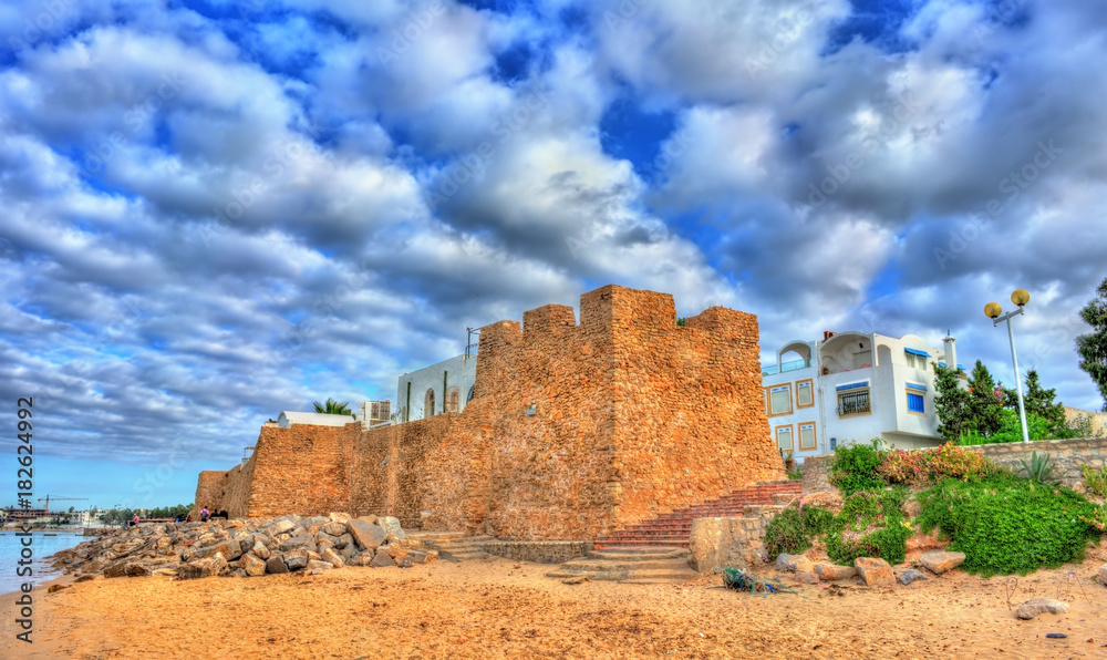Medina of Hammamet on the Mediterranean coast in Tunisia