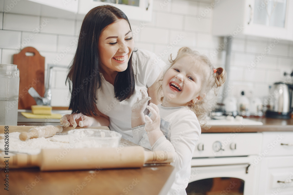 in the kitchen