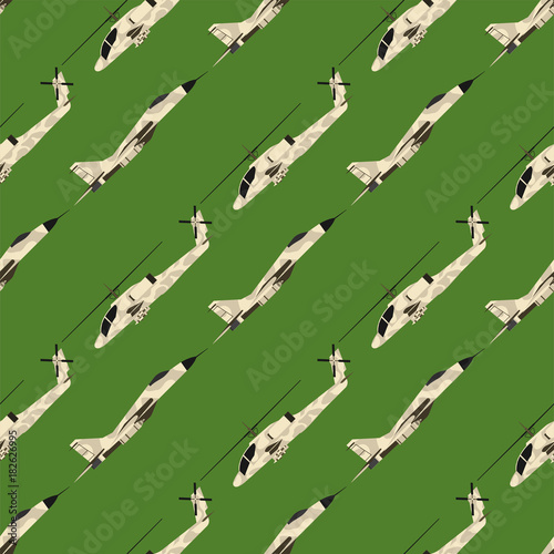 Military transport technic army war tanks industry technic armor system armored personnel camouflage seamless pattern background vector illustration.