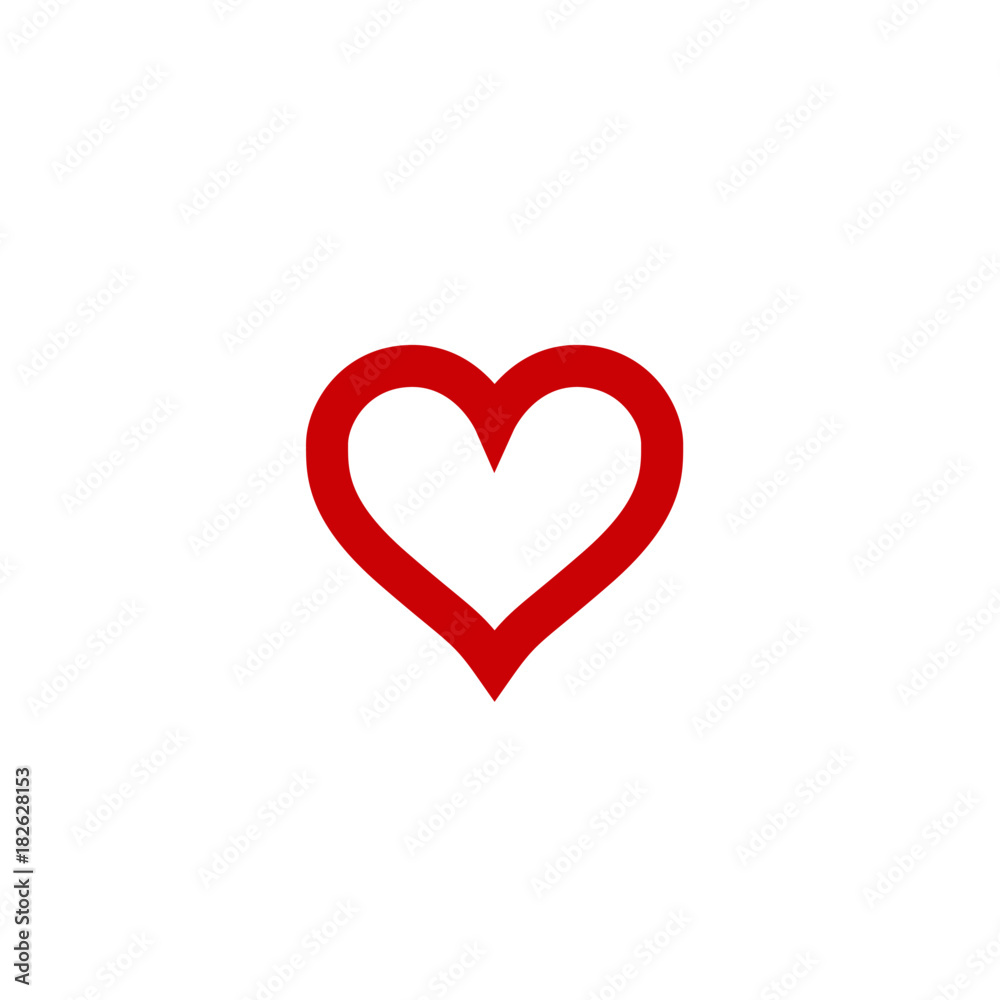 Heart icon, symbol of love, isolated vector Heart icon, symbol of love, isolated vector