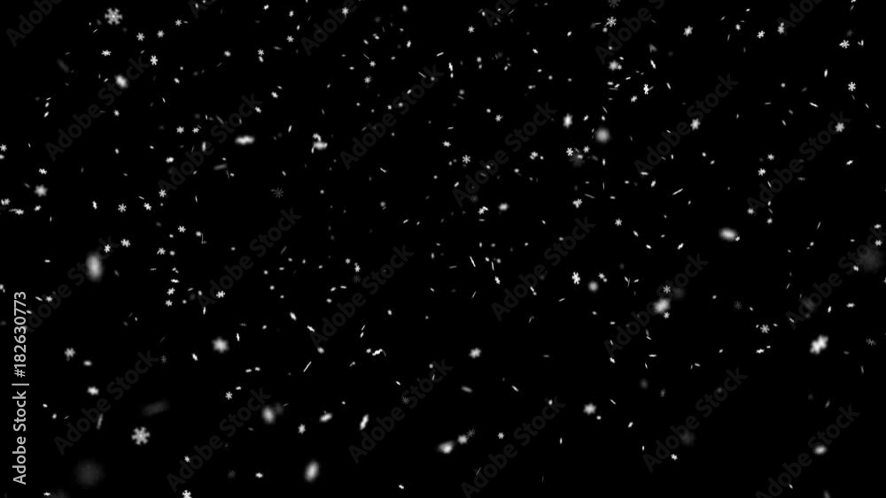 Snow flakes falling Snow flakes falling