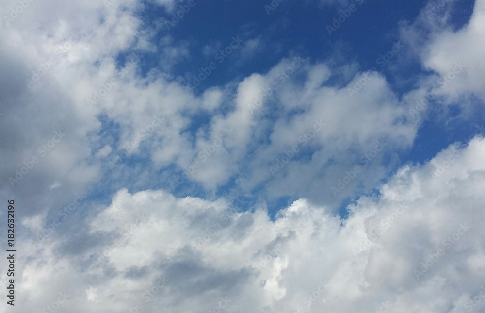 Beautiful cloudscape in blue sky, natural background Beautiful cloudscape in blue sky, natural background