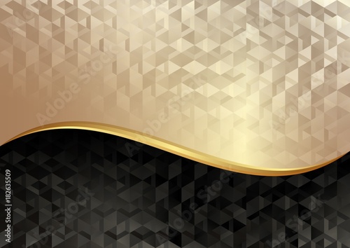 abstract background with geometric shapes divided into two